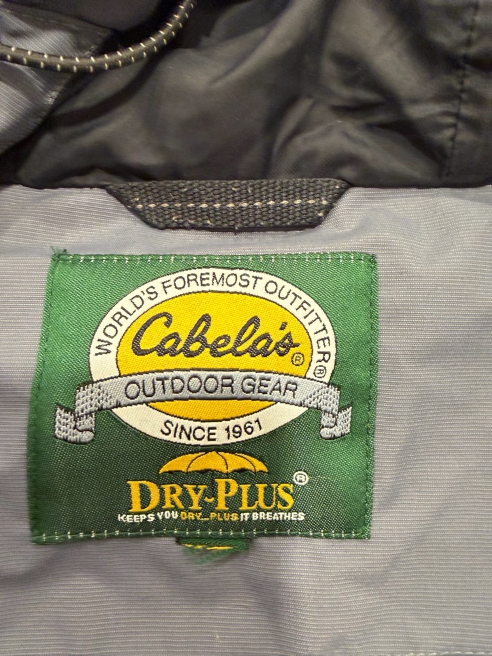 CABELA’S ALL WEATHER Men's Two-Tone Gray Waterproof Hooded Jacket! XXL - Picture 3 of 7